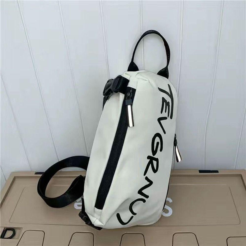 Letter Chest Bag Messenger Bag Shoulder Bag Lightweight Crossbody Bag  Streetwear