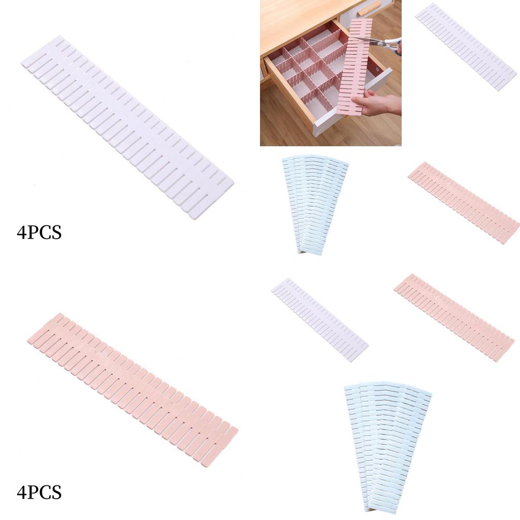 Versatile Plastic Drawer Organizers-fits 99% Of Drawers Anywhere In Your Home