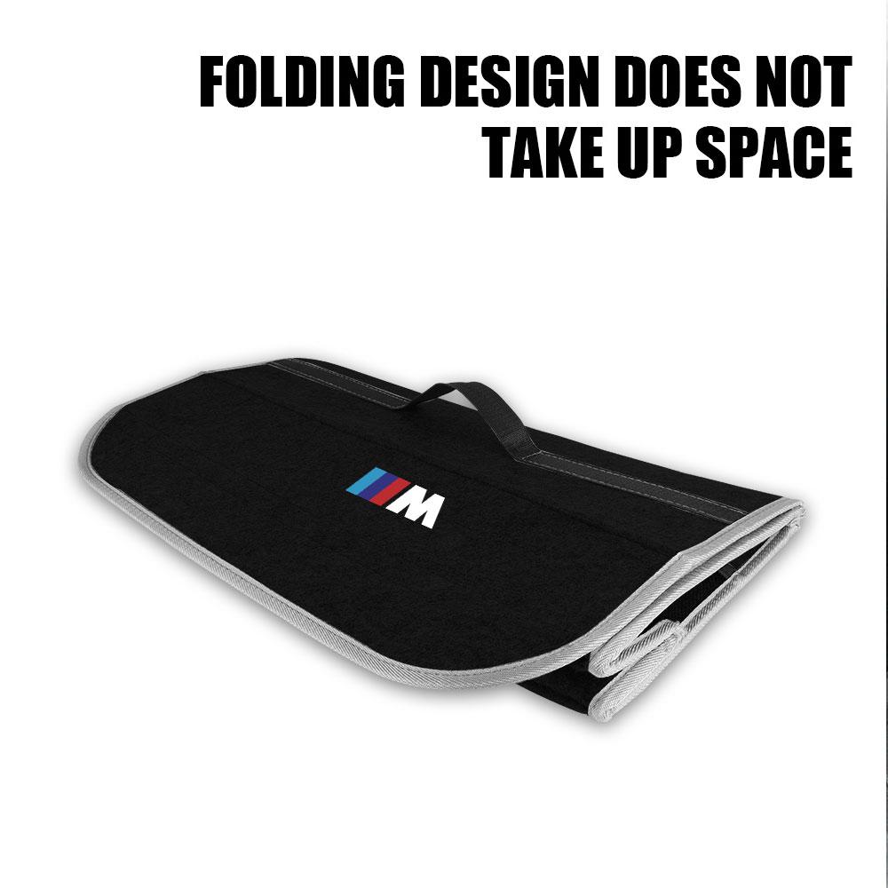 Car Trunk Storage Bag Felt Cloth Organizer Box Collapsible For BMW M Performance E46 E90 E60 F10 F30 F25 F31 Auto Storager Tools