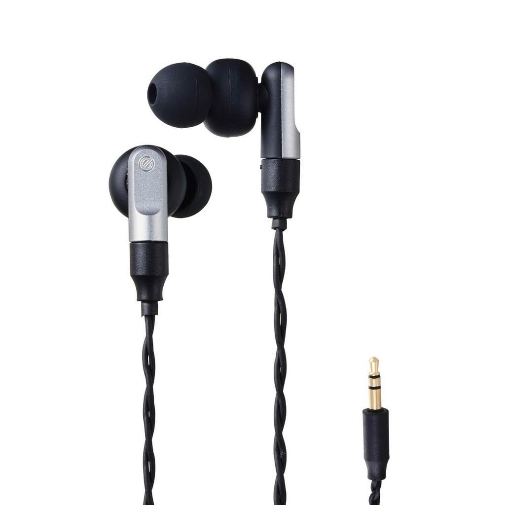 Elecom Wired Earphones 3.5mm 3-Pole Gaming (FPS) Canal Type Sound Quality Close Original PEI Material Two Wearing Methods Choose Reduced Fatigue Cable