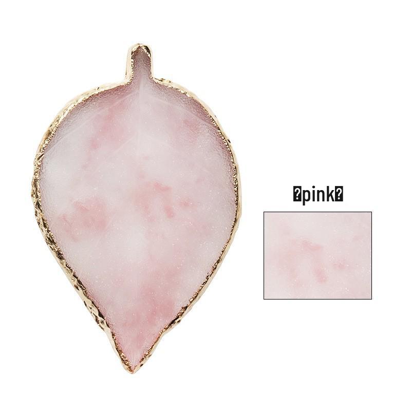 Gold Rim Resin Agate Nail Art Mixing and Display Palette