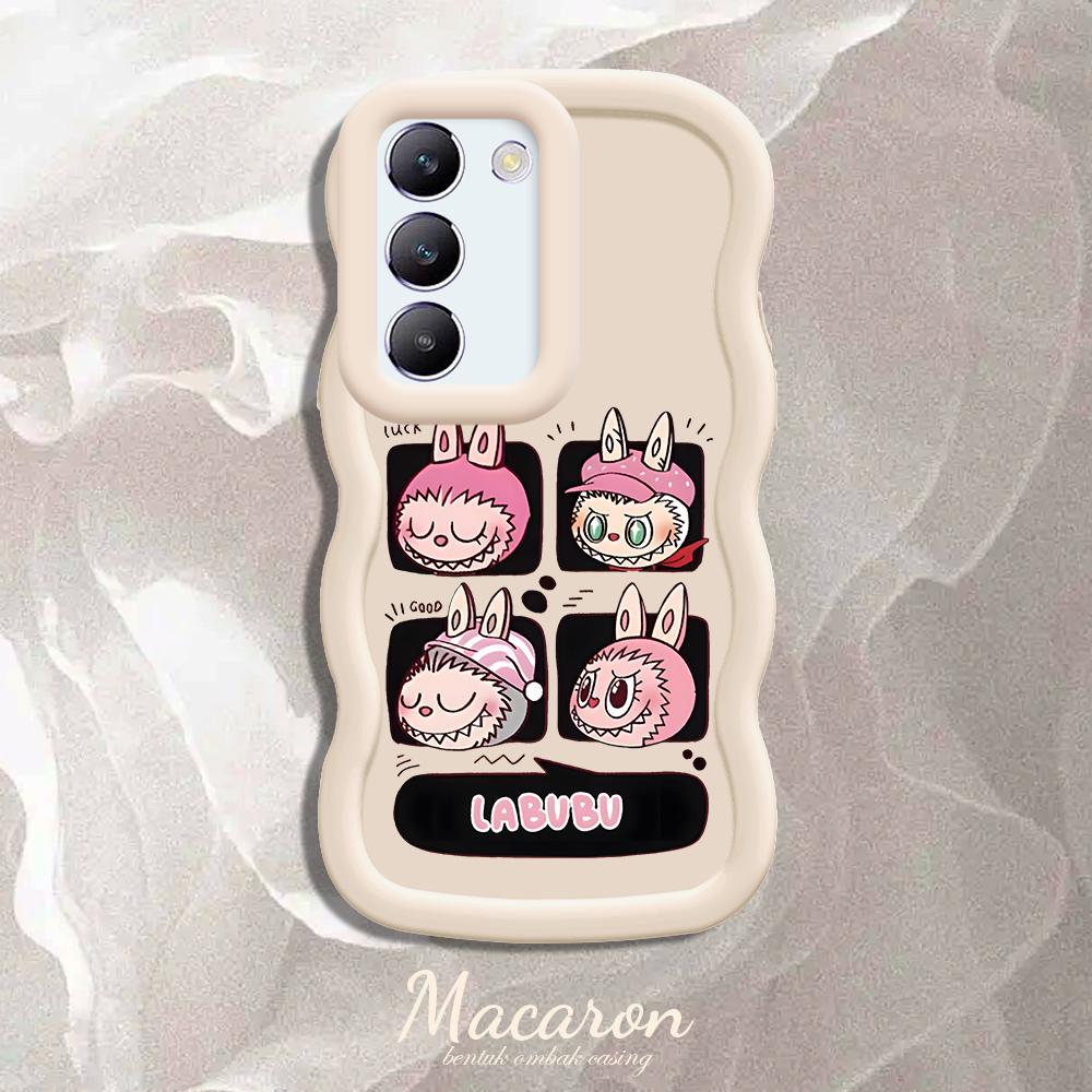 

Окрашенный узор Big Wave Edge Мягкий силиконовый материал Macaron чехол для телефона противоударный защитный резиновый чехол для OnePlus Vivo Motorola Moto Vivo Y18E белый