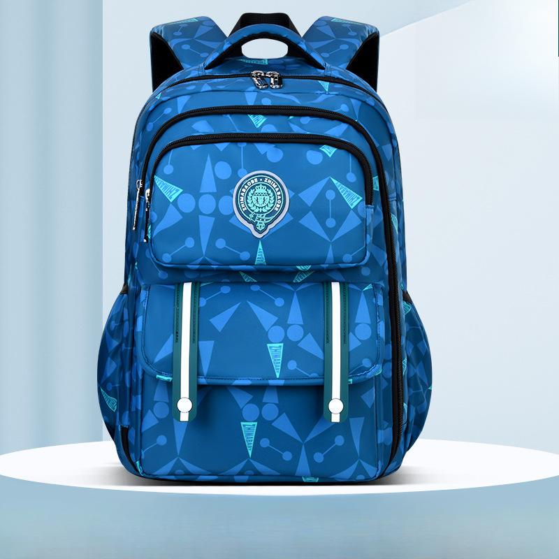 

Simple and Casual Schoolbag for Primary School Students, Side Refrigerator Style Student Backpack