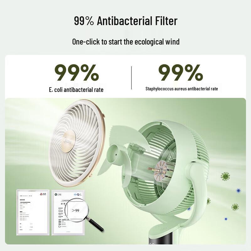 Midea Smart Voice Purification Air Circulation Floor Fan CN Plug (adapter Included)