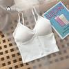 Summer Women Knitted Tank Top Sleeveless Strap Vest Sexy Female Knitting Solid Crop Top