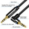 3.5mm Aux Cable 1ft, 3.5mm Nylon Braided Male to Male Stereo Audio Cable Audio Auxiliary Input Adapter for Headphones, Car, Home Stereos, Speaker