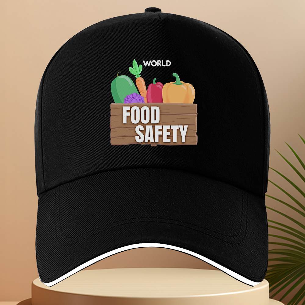World Food Safety Vegetables Graphic Baseball Cap Polyester Unisex Casual Adjustable Hat