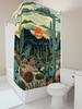 Desert Sunset Cactus Garden Shower Curtain - Artistic Landscape Home Decor For Bathroom Easy To Clean And Maintain Easy-Clean