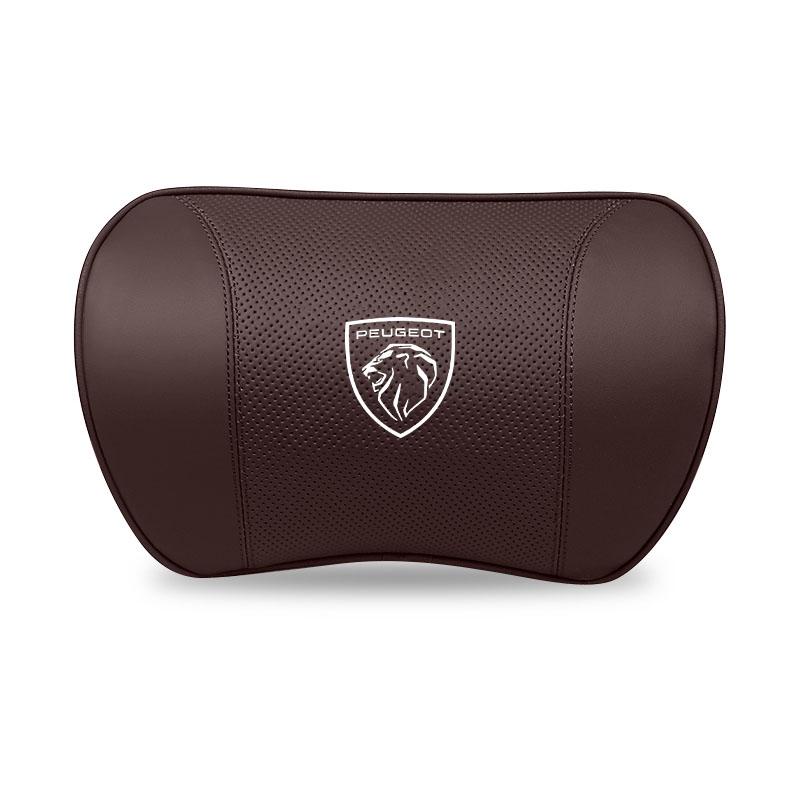 High-end Leather Car Headrest Waist Pillow Interior x Accessories For Peugeot 206 307 308 207 3008 208 407 508 2008 5008 301 406