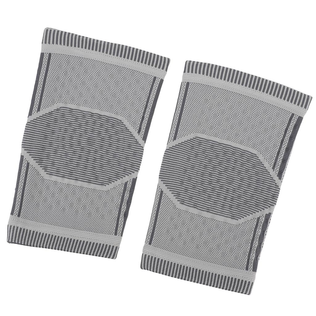 1 Pair Self Heating Knee Sleeve 360 Degrees Wrap Highly Elastic Soft Breathable Wormwood Knee Heating Sleeve for Winter