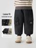 European Boys' Thickened Cotton Workwear Pants, Winter 2025 - Warm Toddler Long Pants, New Children's Clothing