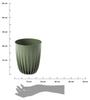 Donica Stripped Eco Wood Zielona 19Xh23