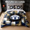 FC Zürich Design Bed Bedding Set 1 Duvet Cover + 2 Pillowcases Soft Breathable Household Bed Linens
