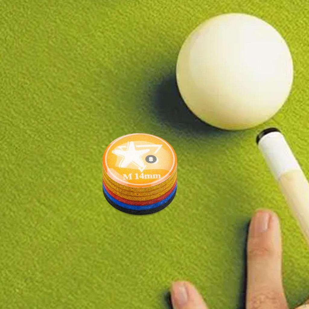 Billiards Cue Tip Diameter 14 mm High Hardness Supplies Head Pool Rod Accessories Replacement