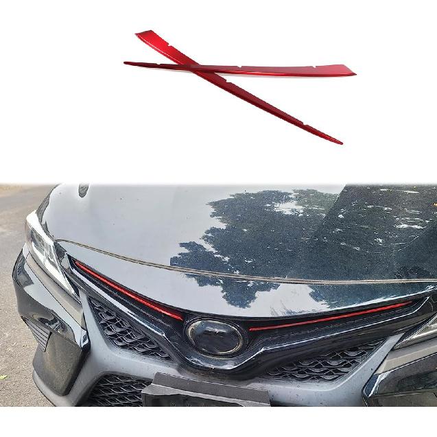Front Grill Grille Mesh Cover for Toyota Camry SE XSE 2018-2024 Front Bumper Hood Trim 2PCS