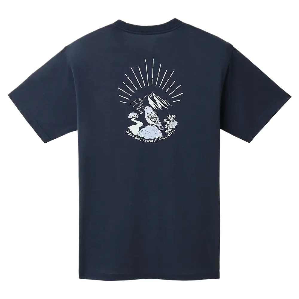 MONTBELL Японская футболка с простым коротким рукавом и круглым вырезом, быстросохнущая, дышащая, с защитой от ультрафиолета, для походов, бега, поездок на работу, унисекс, темно-синяя S