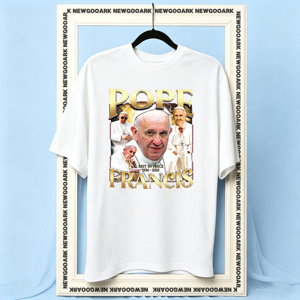 pope francis 19362025 Thank You Father For Everything tshirt woman man Casual cotton printed t shirts Adult Oneck summer S