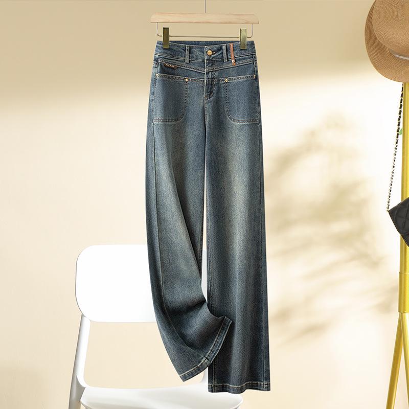 

Women s European American Style Fleece-Lined Loose Straight Leg Pants, Autumn/Winter 2024, Petite Size, Floor-Sweeping Casual Style. 31 [135-145 lbs]