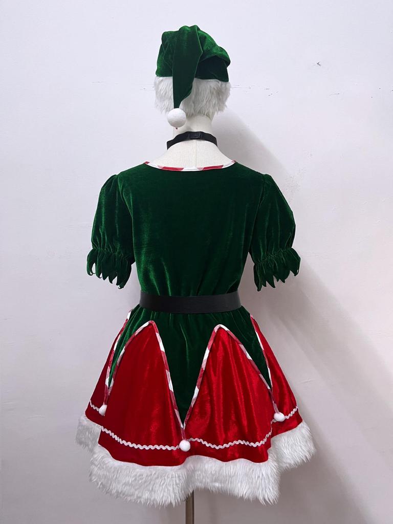 Sexy Green Elf Christmas Cosplay Costume