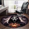 Ghostface Print Round Rug, Washable Floor Carpet, For Entryway Dorm Laundry Room Office Study, Home Decor Birthday Christmas Gift