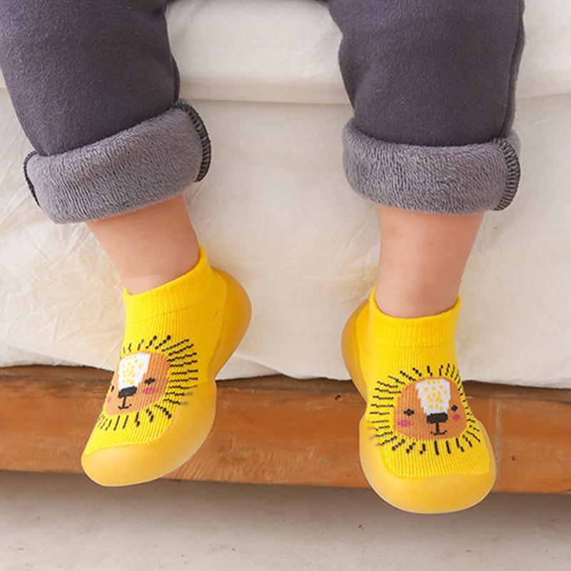 1 Pair Animal Style Anti-Slip Toddler Shoes Baby Socks Shoes Soft Rubber Shoes Boy Girl Fashion