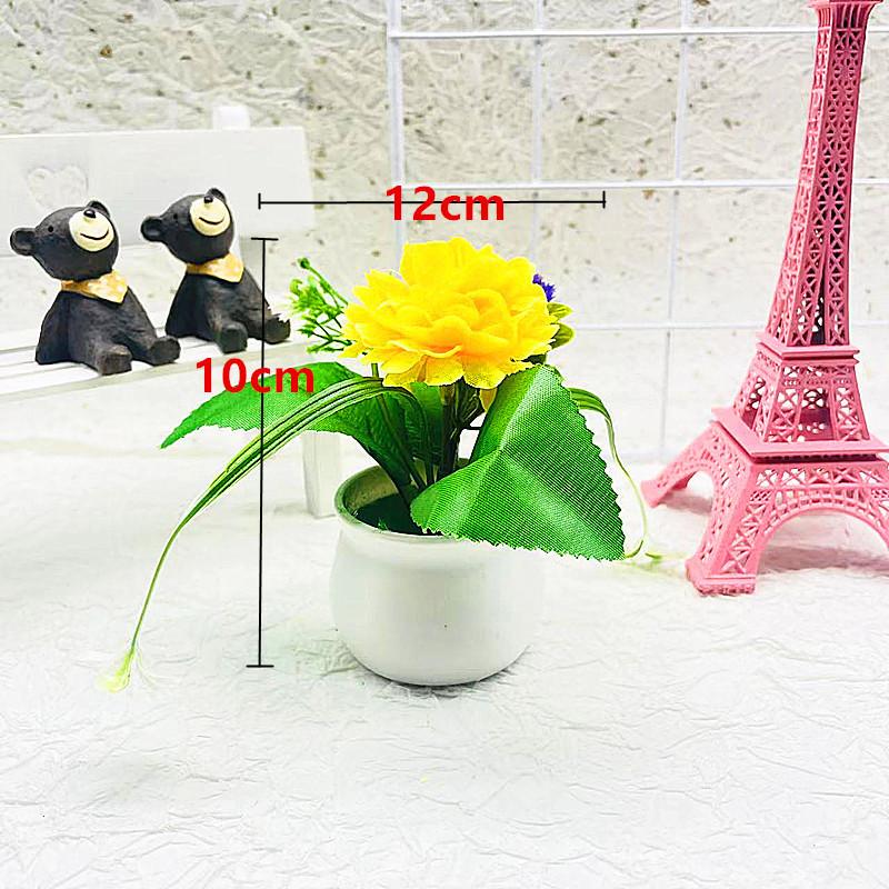 Chrysanthemum Flower Simulation Ball Artificial Flower Potted Indoor Decoration