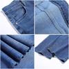 Jeans Uomo Uomo Blu Chiaro Vita Media Elasticizzati A Zampa Jeans A Zampa Designer Classico