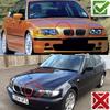 Gloss black Front Kidney Grille Slat Style Grill for For BMW E46 4 door 1998 1999 2000 2001 Car styling