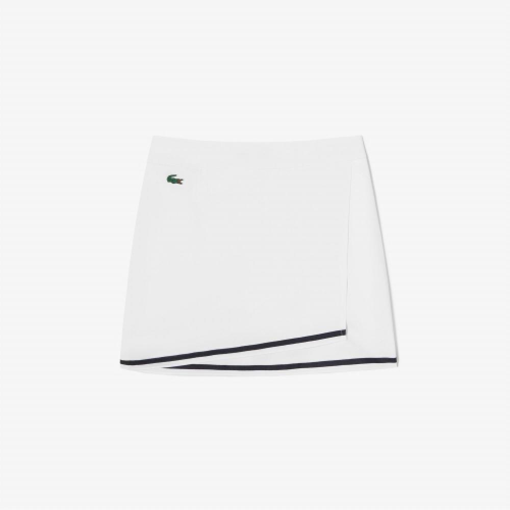 

LACOSTE Женская теннисная юбка с запахом [белая]