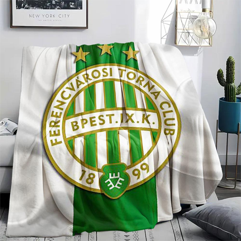 1PC FTC Logo Patterned Flannel Blanket Suitable For All Seasons for Home Decor Warmth and Comfort Gifts Holiday Present