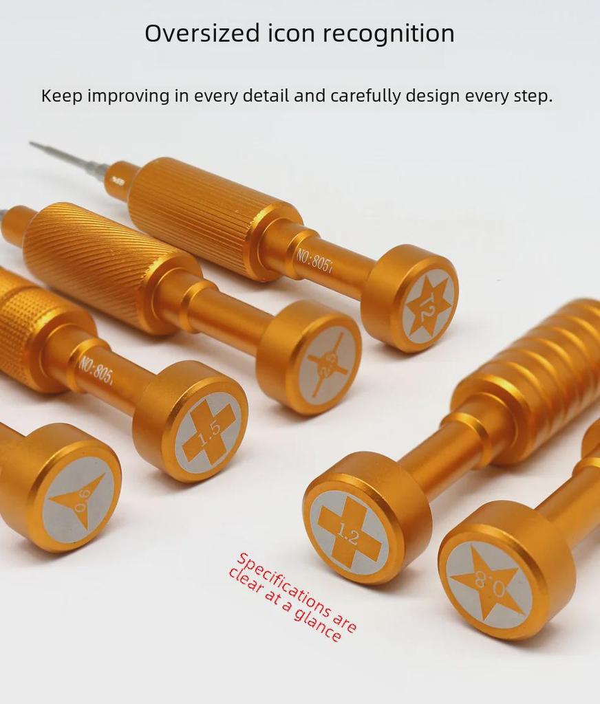 Magnetic Adsorption Steel Cannon Screwdriver Set for Apple & Android Repair