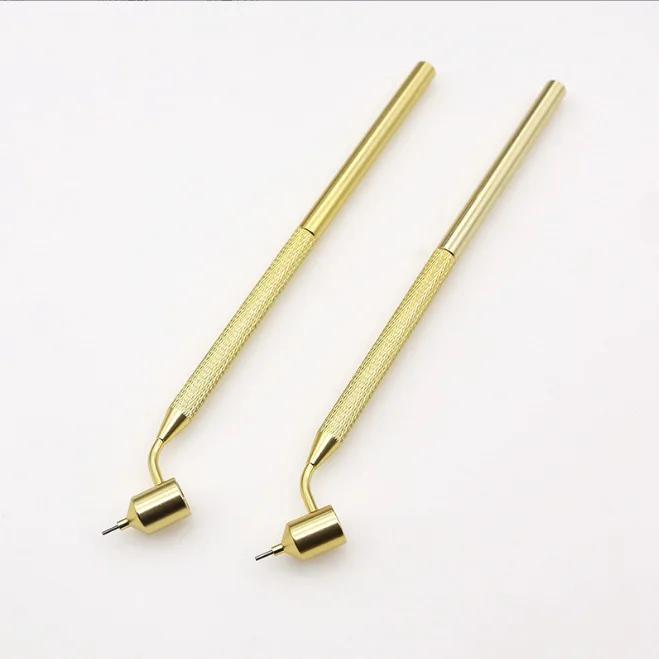 Detailing Fine Line Fluid Writer Paint Applicator Pen,Gold Construction Slanting Tip Perfect for Rock Chips and Scratch Repair