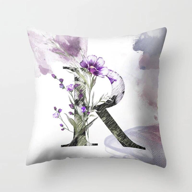 Home Bedroom Sofa Car Decorative Pillowcase Floral Letter  Plant Tree  Cushion Cover