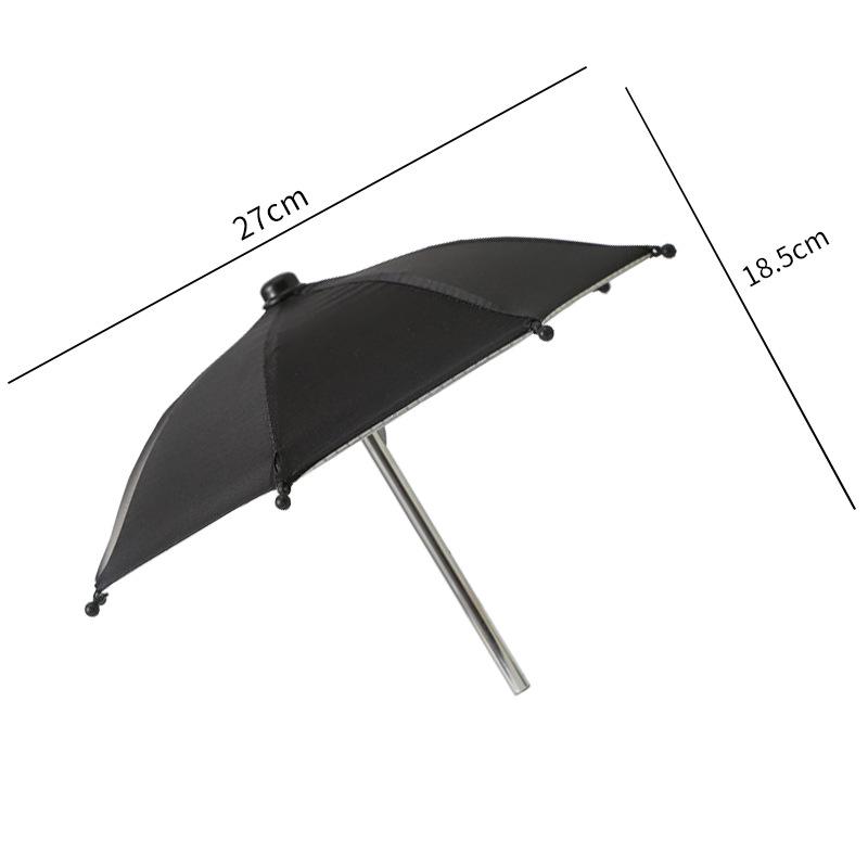 Mini Cycling Umbrella: Cute Mobile Phone Sunshade with Clip, Decorative Toy Umbrella