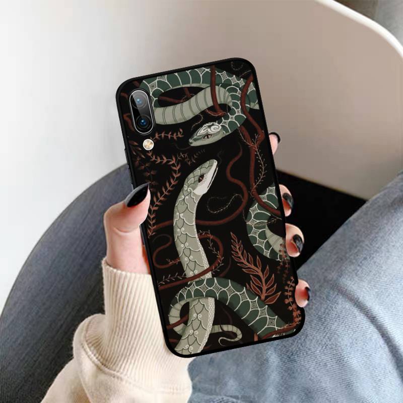 Hand Schlange Blume Schlange Handyhülle Für OPPO A9 A7 A3S A1K F5 Reno 2 Z Realme 6 5 Pro C3 Vivo Y91C Y51 Y31 Y19 Y17 Y11 V17