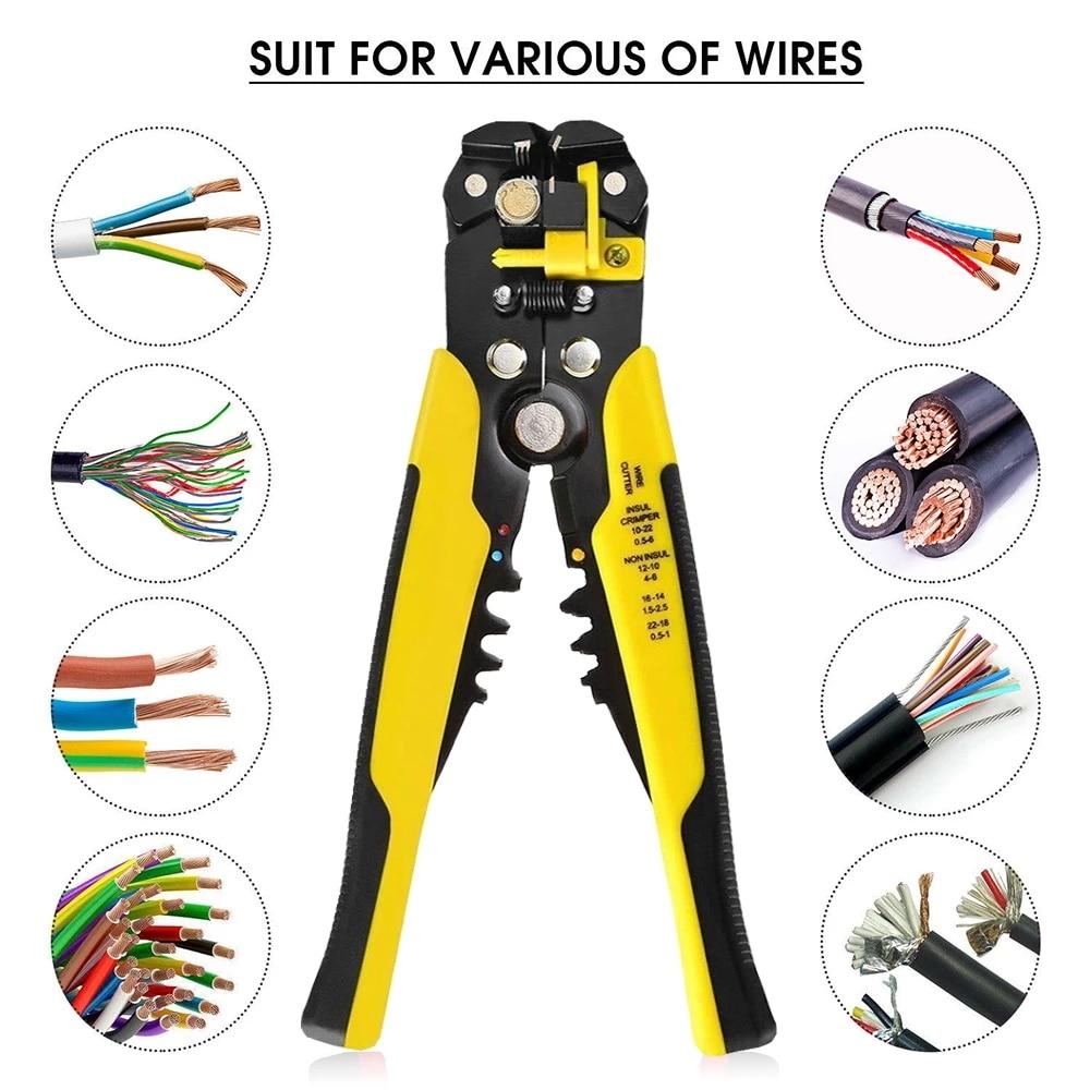 Stripping Pliers Cable Stripper Hand Tools Crimping Terminal 0.2-6.0mm Multifunction Tool