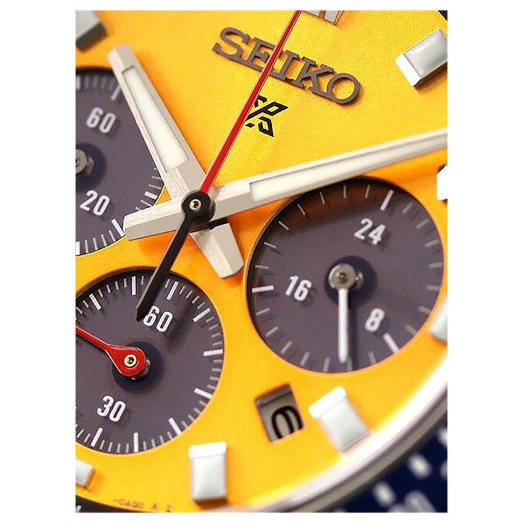 Seiko 100m Water Resistant Solar Quartz Movement Stainless Steel Strap Watch 41.4mm Men's Watches SSC947