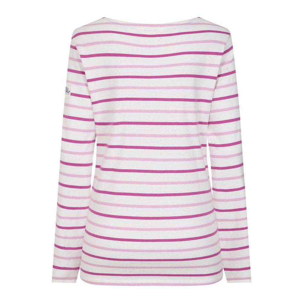 Lazy Jacks Womens/Ladies Breton Colour Stripe Long-Sleeved T-Shirt