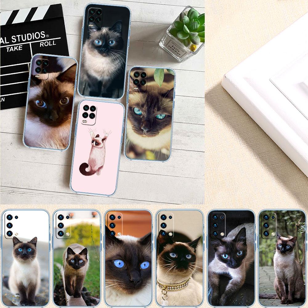 PP22 Cute Siamese Cat Phone Case for LG K22 K30 K40 K40S K41 K42 K50 K50S K51 K51S K52 K61 K62 K71 K92 Q60 Q61 V40 V50 V60