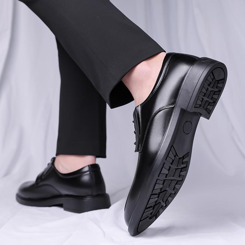 Fashion 2025 New Classic Leather Shoes Men Luxury Oxfords Business Formal Office Men Shoes Boos Dress Male Wedding Shoes Handmade Flats