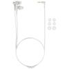 Sony Fones de ouvido com fio MDR-XB55: Canal tipo branco acinzentado MDR-XB55 W