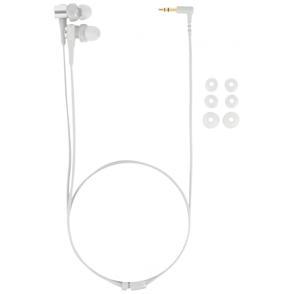 Sony Fones de ouvido com fio MDR-XB55: Canal tipo branco acinzentado MDR-XB55 W