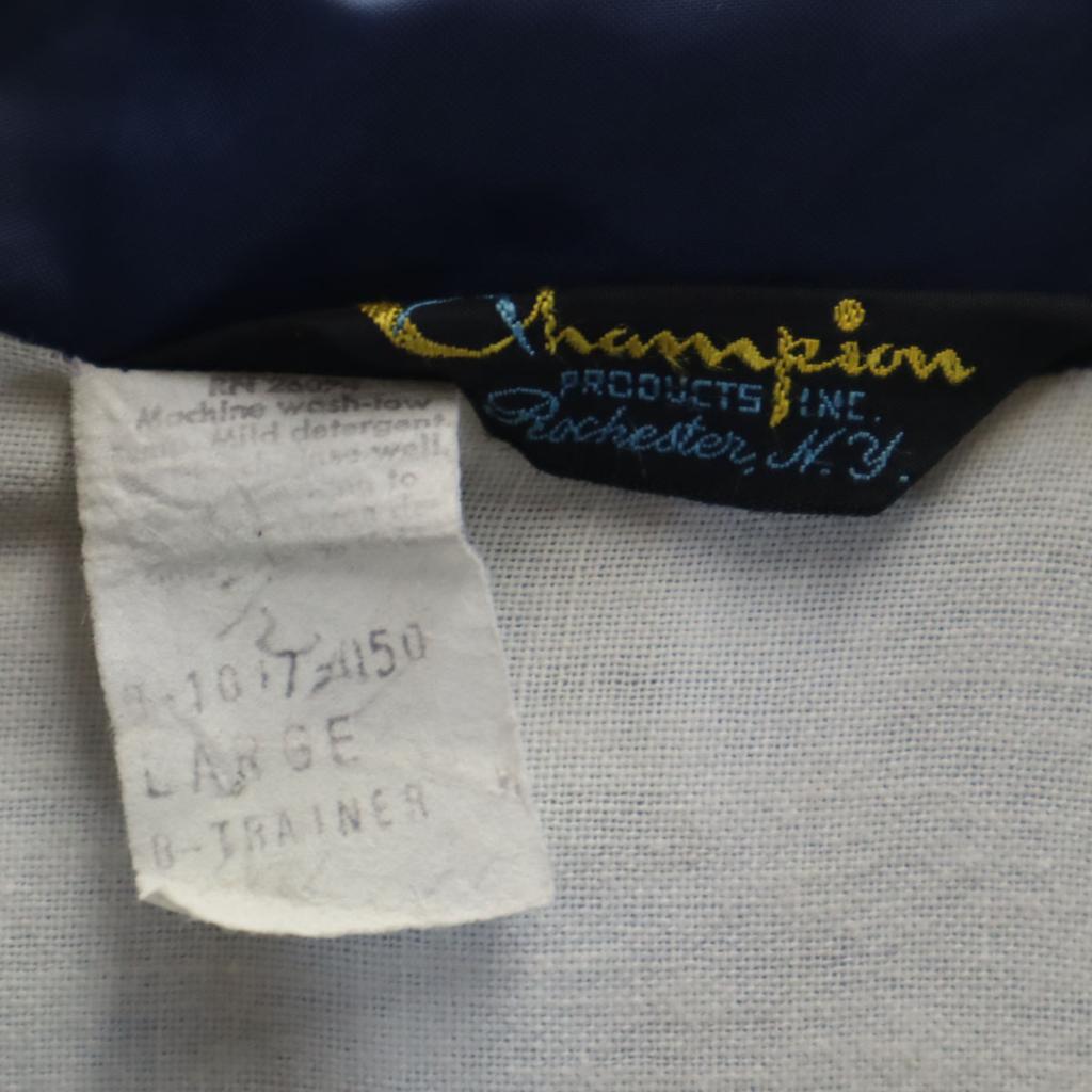 Champion 70s Vintage Runners Tag Black Tag Coach jacket L blue Gordon Men's Used