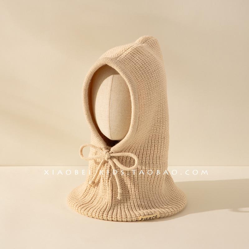 

Корейская детская шерстяная балаклава с маской - Милая и универсальная для осени/зимы One Size