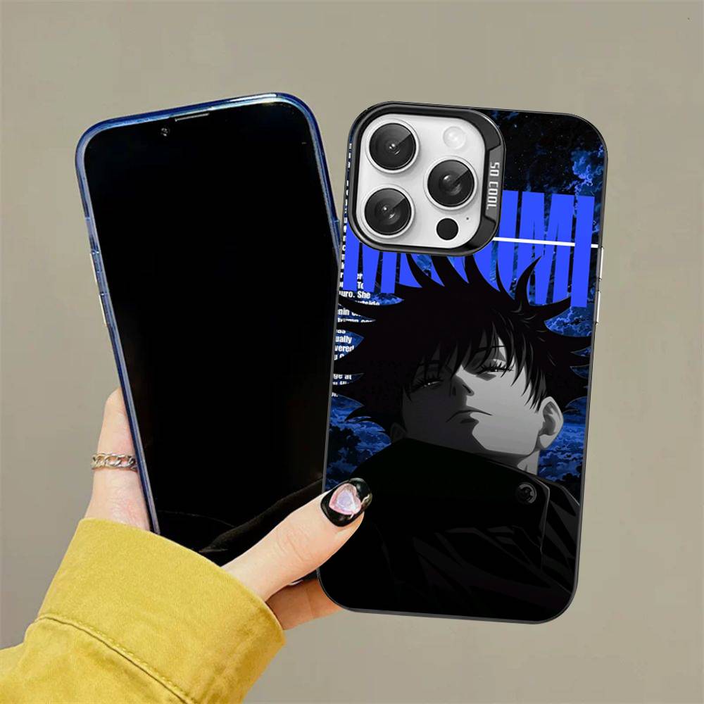 

Anime Fushiguro Megumi Jujutsu Kaisen Phone Case For IPhone 17 16 15 14 11 12 13 Pro Max Pro Plus Colored Silver Cover iPhone 17