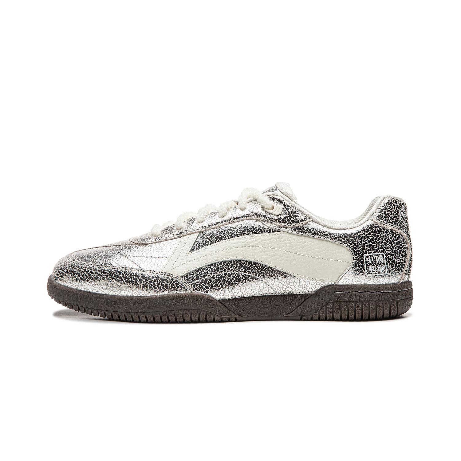 

Li Ning Wear resistant And Lightweight Low top Casual Shoes Unisex Silver White AZGW003-1 36
