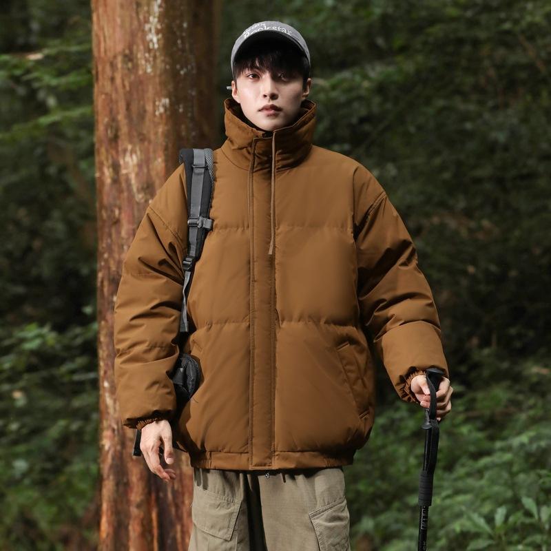 Stand-up Collar Padded Clothes Are The Same for Men and Women. Winter Down Padded Jackets Are Loose and Thickened Padded Clothes. Couples