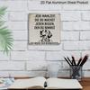 2D Flat - 1pc Vintage Aluminium Metal Sign, Outdoor Decorative Wall Sign, Retro Tin Sign Style, Funny Dog Theme, "Every Meal You Make I Am Watching
