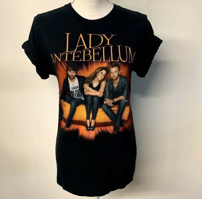 

Женская футболка с графикой группы Lady Antebellum, тур 2010 г., размер S L