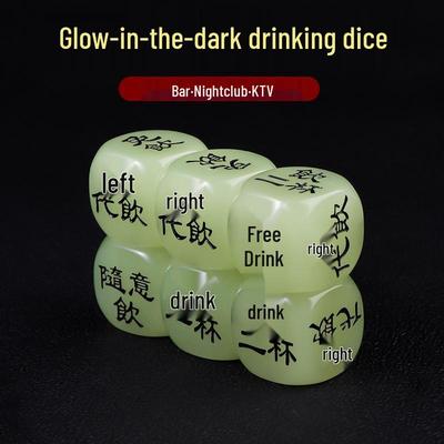 Dés Barres Lumineux: Accessoires de Jeu à Boire et Shaker à Dés Ensemble de Divertissement
